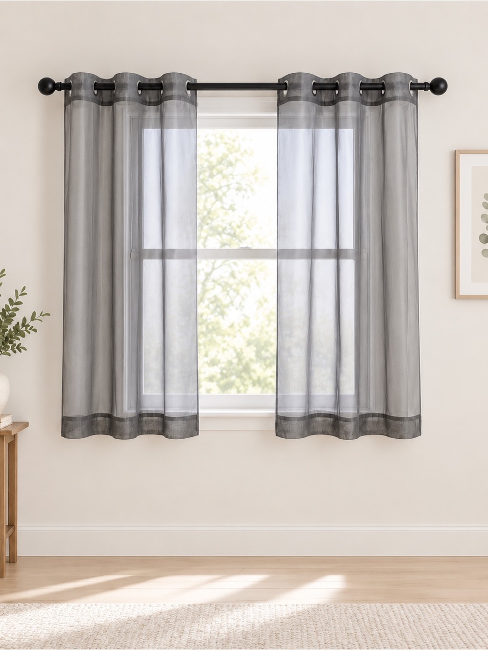 Chris Dowa Gray Curtains - NWOT